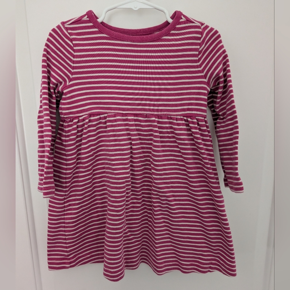 Hanna Andersson Pink and‎ White Striped Dress